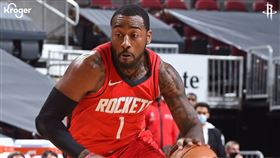 ▲沃爾（John Wall）穿上火箭球衣首度在熱身賽亮相。（圖／翻攝自火箭推特）