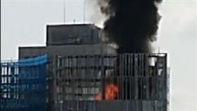 台北,三創,火警,黑煙