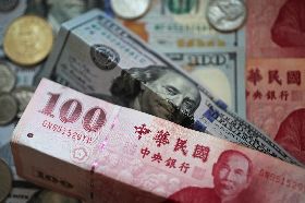 新台幣午盤升2.9角  暫收28.1