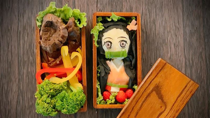 手做鬼滅便當太狂！人妻神還原網跪了