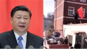 習近平,遭拆的香堂文化新村(組合圖)
