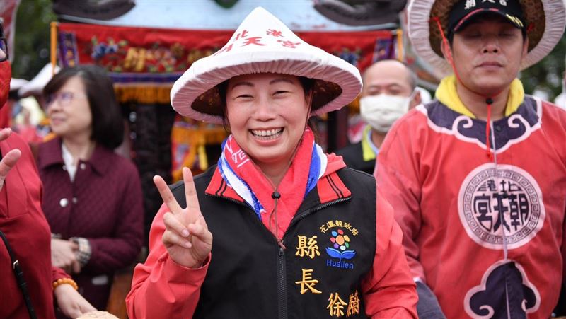 徐榛蔚施政滿意高　花蓮人9成感幸福