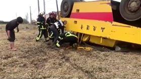 壓路機,拖板車,工人,嘉義