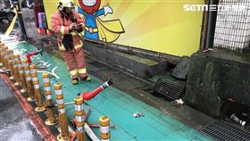 新北,中和,圓通路,瓦斯漏氣,警消（圖／翻攝畫面）