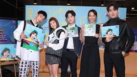 《愛不愛栗絲》主演卡司王可元、李佳穎、許凱皓、文雨非、謝毅宏。（圖／記者邱榮吉攝影）