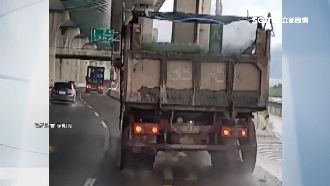 砂石車沿路灑泥漿　成行動殺人兇器