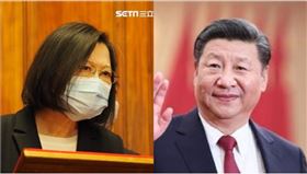 蔡英文、習近平（組合圖／記者陳政宇攝、翻攝新華網）