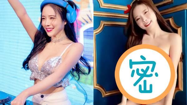 DJ女神萌扮麋鹿　趴地洩出人字雪乳