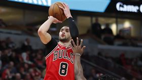 ▲拉文（Zach LaVine）第一節得16分。（圖／美聯社／達志影像）
