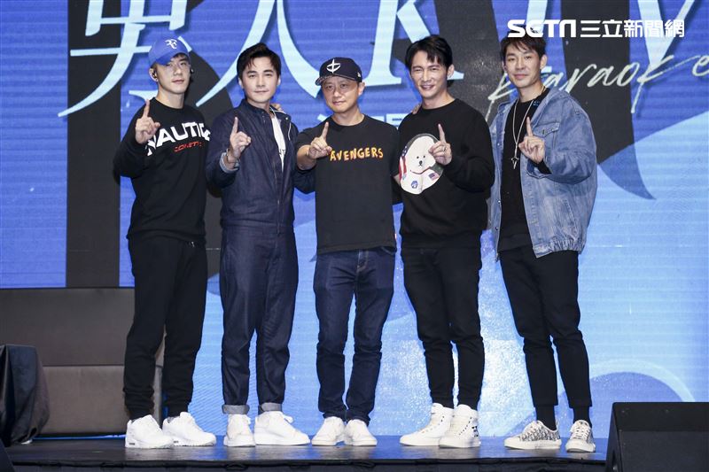 是元介、溫昇豪、藍鈞天、JR紀言愷男人KTV新組合演唱會 。（圖／記者楊澍攝影）