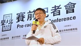柯文哲，北市府提供，台北馬拉松