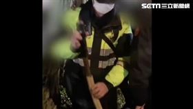 單男在台北地檢署尾隨被害人遭逮。（圖／翻攝畫面）