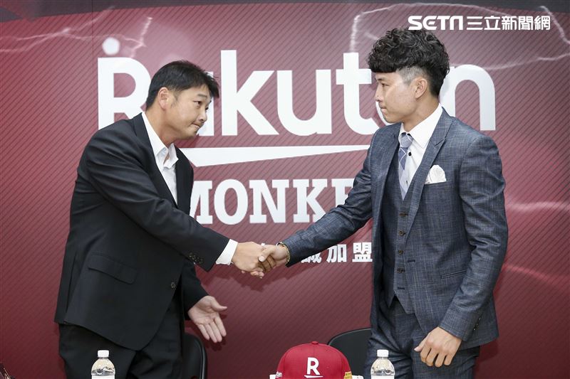 Rakuten Monkeys賴鴻誠加盟記者會。（圖／記者楊澍攝影）