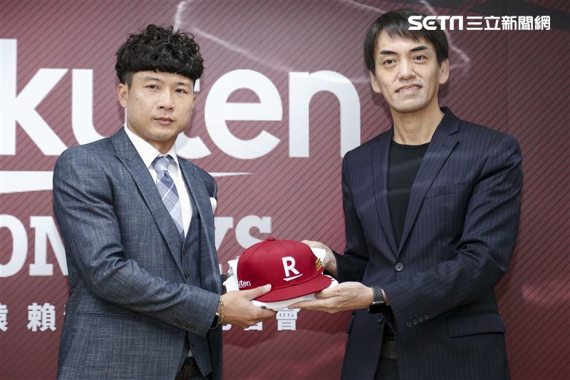 Rakuten Monkeys賴鴻誠加盟記者會。（圖／記者楊澍攝影）