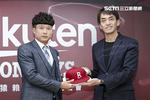 Rakuten Monkeys賴鴻誠加盟記者會。（圖／記者楊澍攝影）