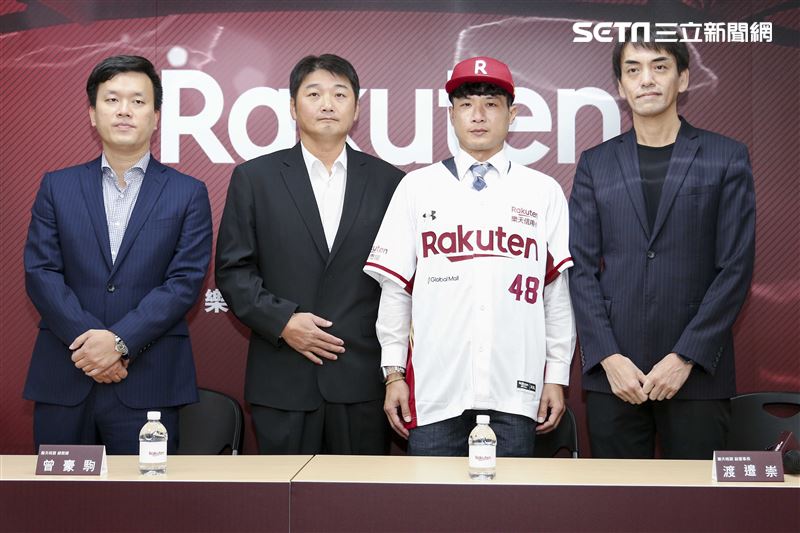 Rakuten Monkeys賴鴻誠加盟記者會。（圖／記者楊澍攝影）