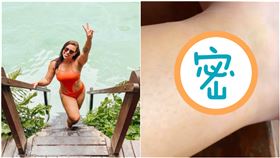 性感泳裝下水！正妹秒遭「食人魚狠咬」　掉一塊肉網嚇瘋（圖／翻攝自IG@thaistowersey）