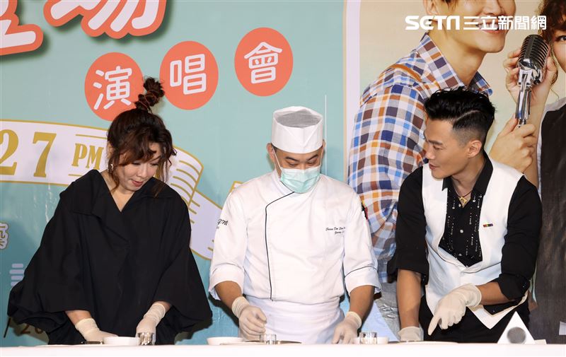 趙詠華、林俊逸出席「華逸登場」演唱會售票記者會。（記者邱榮吉/攝影）