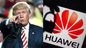 川普、華為（組合圖／翻攝自川普臉書、資料照）