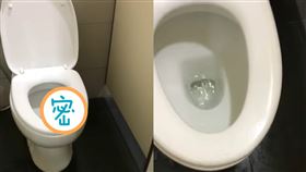 民宿馬桶驚見「牠」狂吐舌！見人1動作網嚇傻：屁股都縮了▲。（圖／翻攝自爆廢公社公開版）