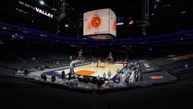 ▲NBA新球季23日開打，聯盟表示不會去搶疫苗。（圖／美聯社／達志影像）