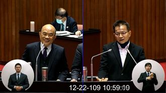 賴士葆拍桌質詢　蘇揆沒在怕反嗆回去