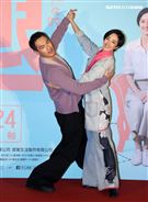 「腿」演員桂綸鎂、楊祐寧出席「腿」電影首映會。（記者邱榮吉/攝影）