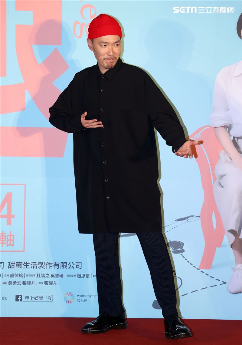 「腿」演員張少懷出席「腿」電影首映會。（記者邱榮吉/攝影）