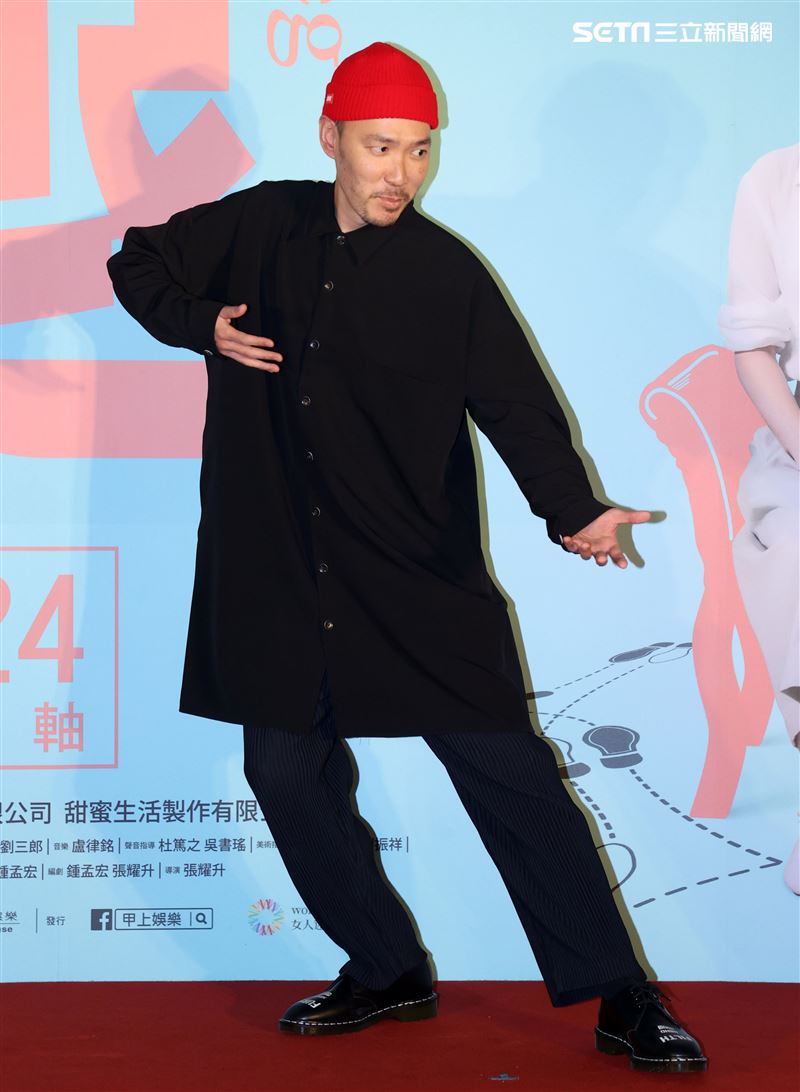 「腿」演員張少懷出席「腿」電影首映會。（記者邱榮吉/攝影）