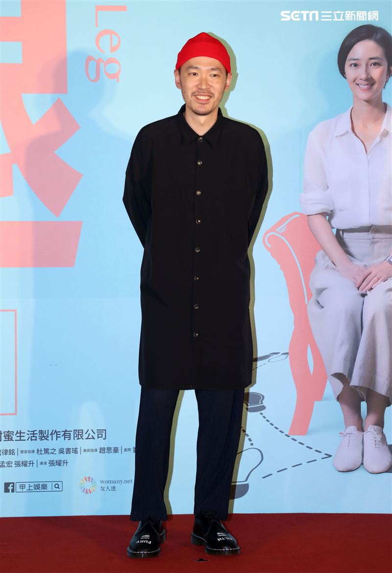 「腿」演員張少懷出席「腿」電影首映會。（記者邱榮吉/攝影）