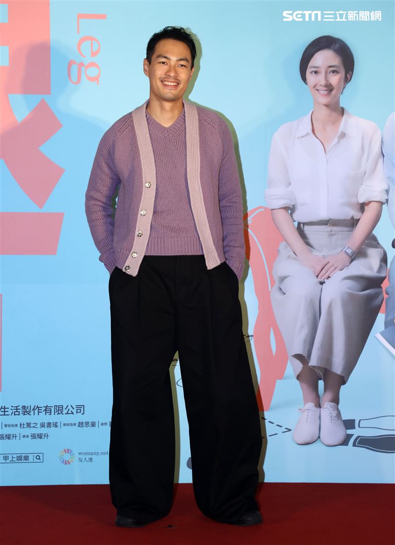「腿」演員楊祐寧出席「腿」電影首映會。（記者邱榮吉/攝影）