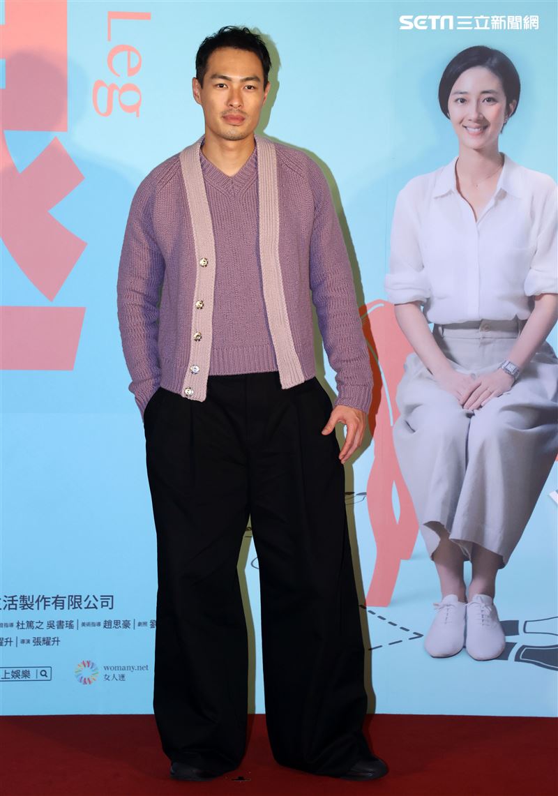 「腿」演員楊祐寧出席「腿」電影首映會。（記者邱榮吉/攝影）