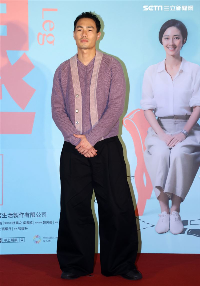 「腿」演員楊祐寧出席「腿」電影首映會。（記者邱榮吉/攝影）