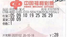 ▲西安市民中獎505萬人民幣的彩券。（圖／翻攝福彩中心微信）