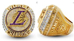 ▲湖人冠軍戒曝光。（圖／翻攝自湖人推特）