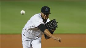 ▲Hector Noesi 2019年邁阿密馬林魚升上大聯盟。（資料照／美聯社／達志影像）