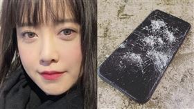  具惠善近日參與了觀察型網路綜藝《Face ID》/用鐵鎚砸爛iPhone（IG）