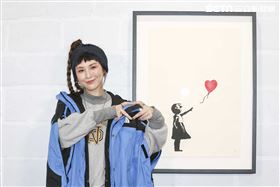 魏如昀參加 I LOVE BANKSY 特展開展記者會。（圖／記者楊澍攝影）