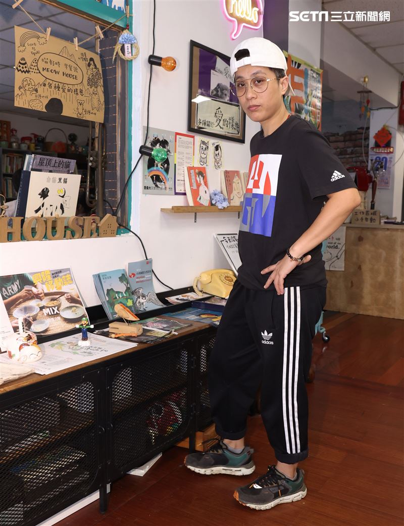 超偶江明娟三立新聞網專訪。（記者邱榮吉/攝影）