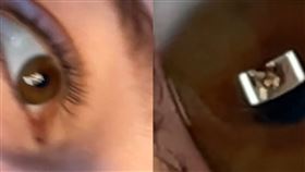 甜蜜躺床滑手機！男見女友「瞳孔反射」心碎　抓包約炮真相（圖／翻攝自TikTok／samnunn4）