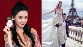 黃曉明,Angelababy（翻攝自黃曉明工作室微博、Angelababy微博）