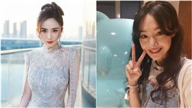 翻攝自嘉行楊冪工作室微博、鄭爽微博