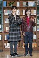 林隆璇、林亭翰父子、「小兒子」阿甯咕、街舞男團B.T.O.D小兒子音樂系列《愛搞怪的小東西》媒體茶敘。（圖／記者楊澍攝影）