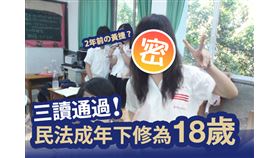 黃捷,高中,成年,民法