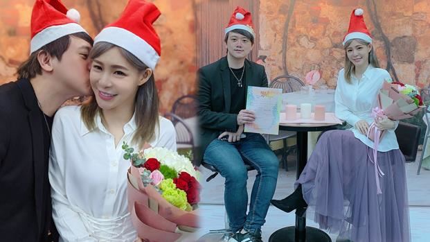 浪漫！孟慶而聖誕結婚　首曝與夫甜吻