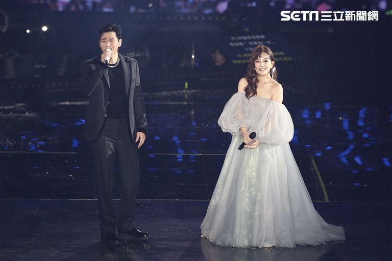 梁靜茹「202020當我們談論愛情」世界巡迴演唱會，周興哲擔任特別嘉賓。（圖／記者楊澍攝影）