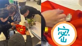 60歲嬤買房　簽約後掏6金元寶付款▲。（圖／翻攝自齊魯晚報微博）