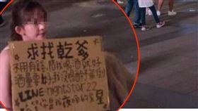 宣傳,紙板,乾爹,夜晚的星星,馬尾妹,