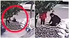 6歲童墜井　瘸腿翁急跳救人：我犧牲沒關係（圖／翻攝自紅星視頻）