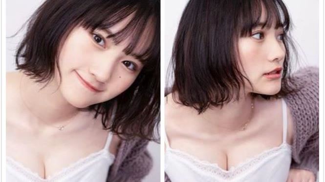 韓版新垣結衣美拍　美乳狠壓椅背溢出